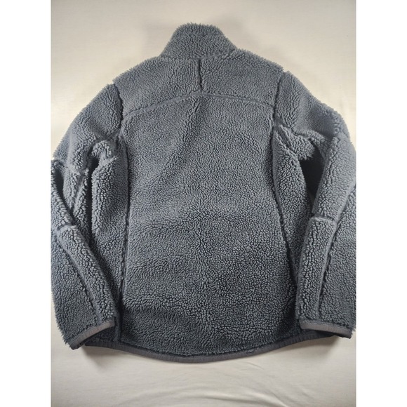 L.L. Bean Womens Medium Regular Mountain Deep Pile Fleece Sherpa Jacket Gray Zip - Picture 13 of 13